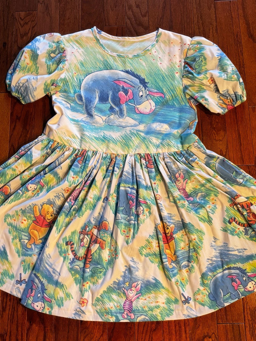 Winnie the Pooh Eeyore & Friends Blue Mini Dress